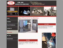 Tablet Screenshot of ctrmachineandfab.com